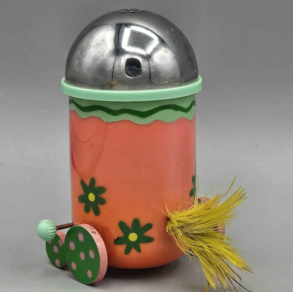 80s Pylones Salt Wind Up Colorful Bold Bird Girly Shaker Feather Boho Bight Flaw